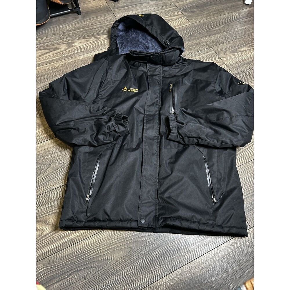 V.T.AOR 169 OutdoorJack Unisex Full Zip Ski Jacket Black Size 3XL‎